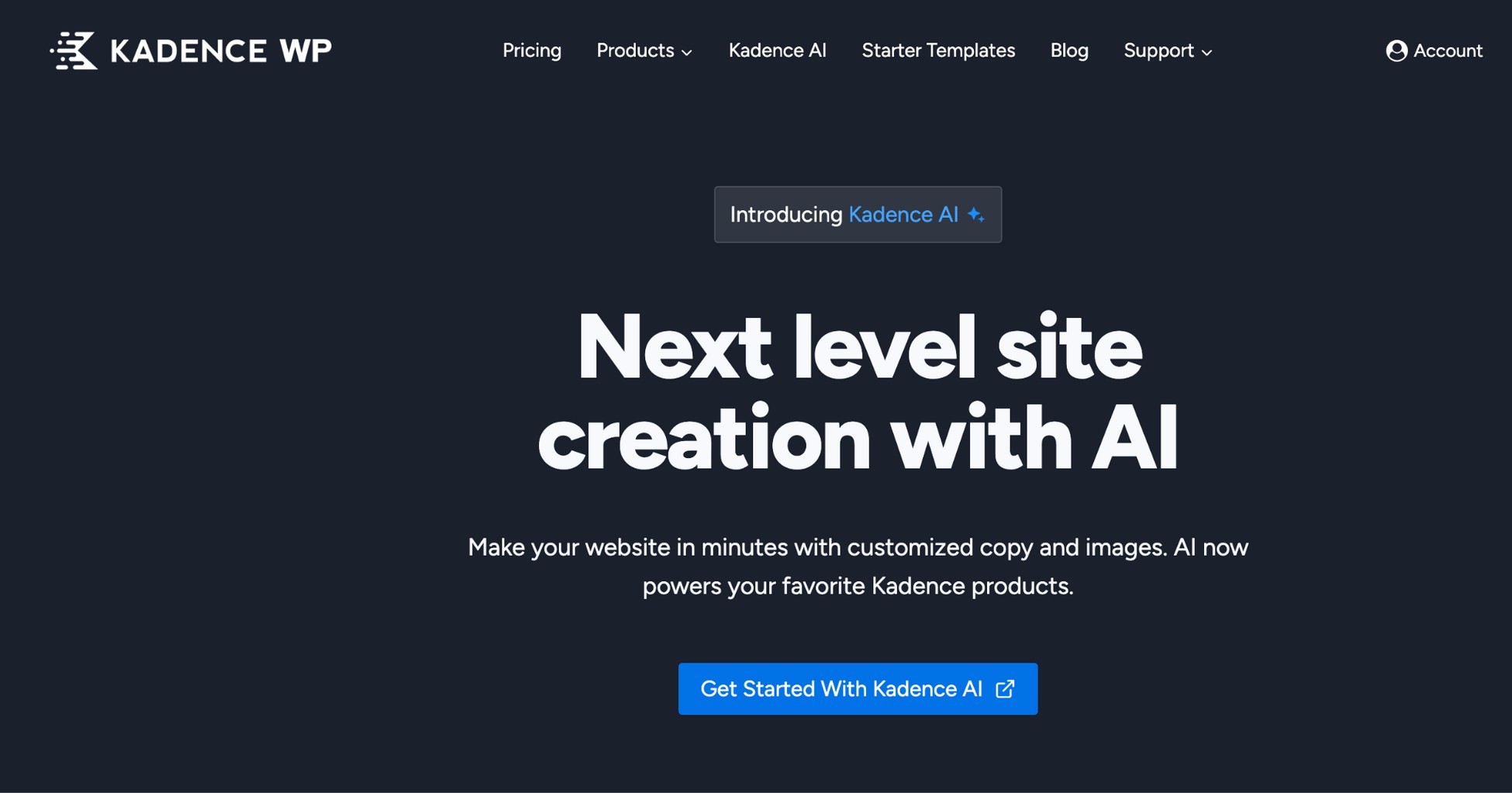 kadence ai homepage