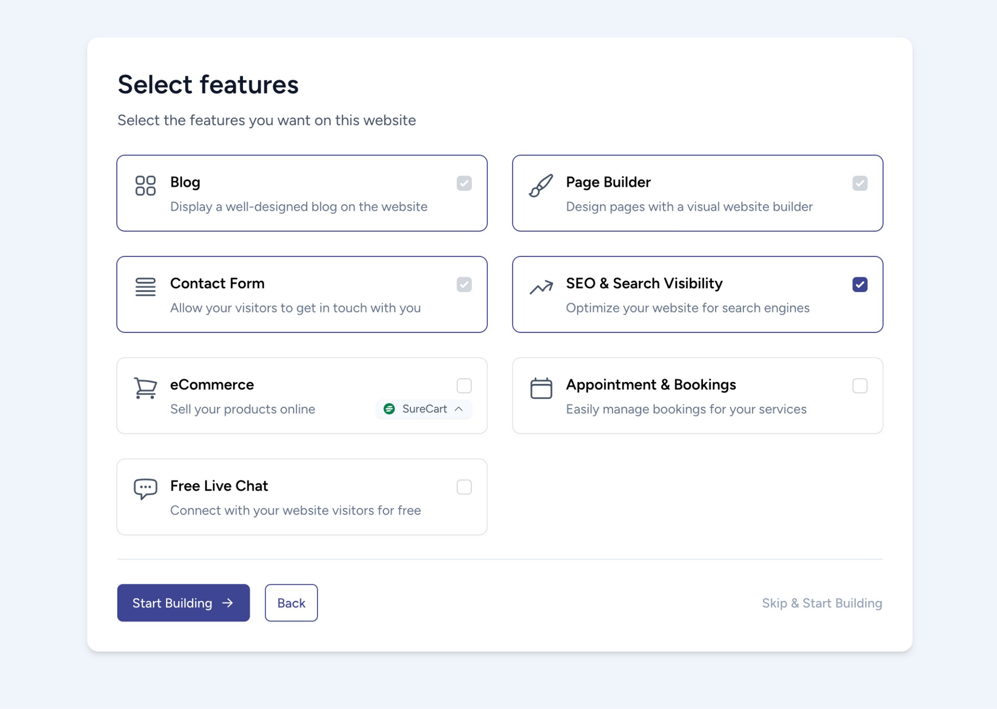add advanced features to your site