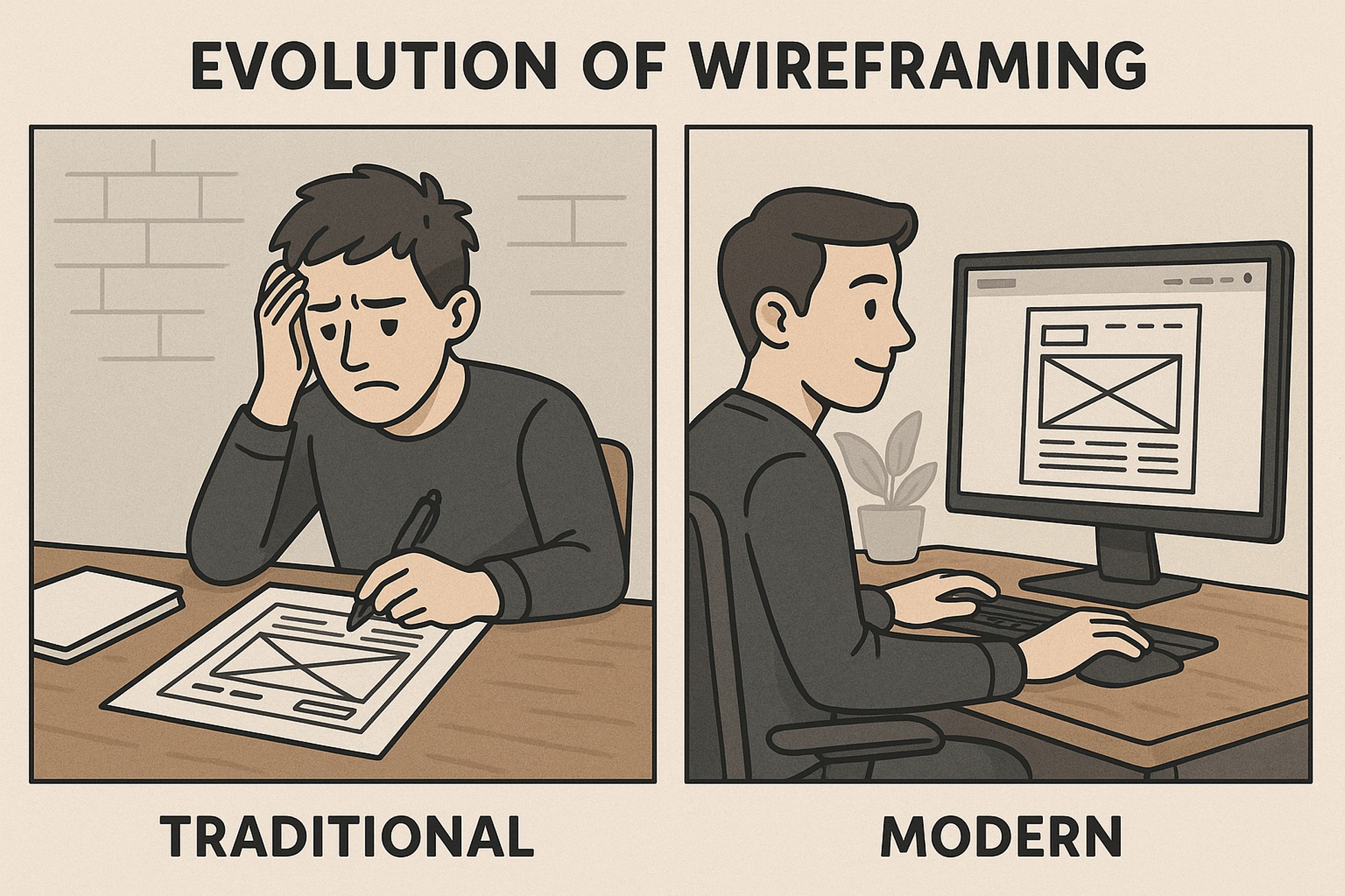 evolution of wireframing
