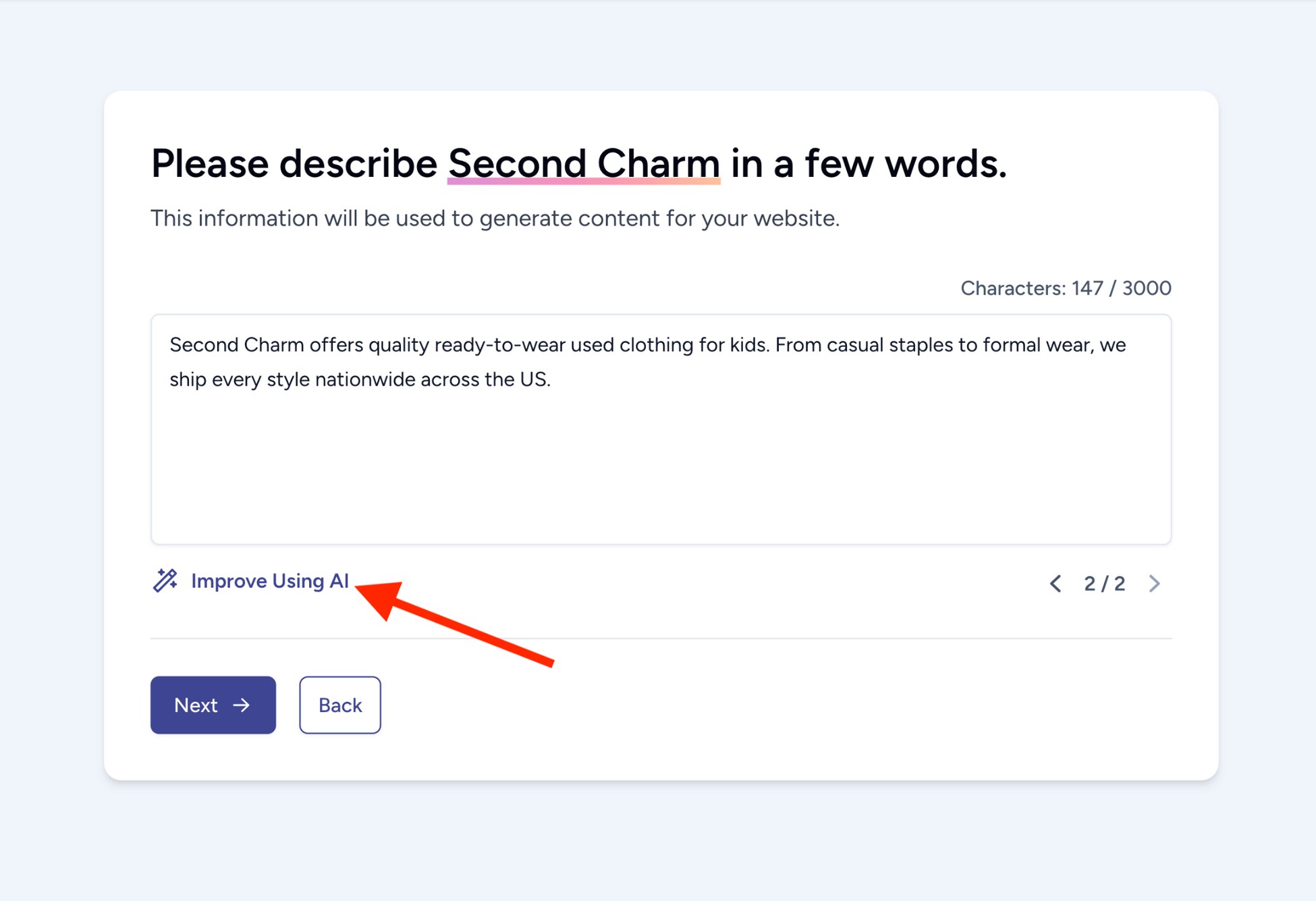 describe your website